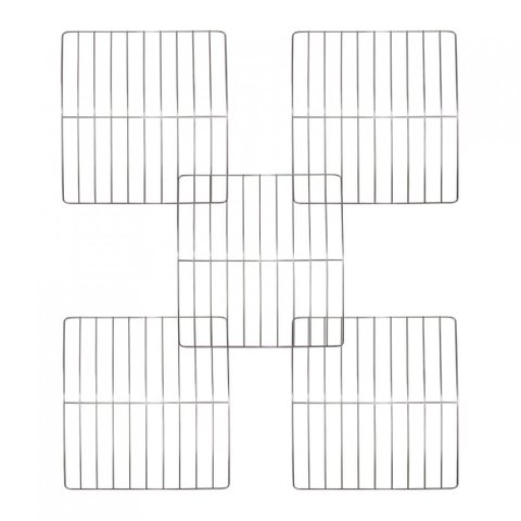 Kit Grade Cromada para Fornos de Embutir 45 Litros - 5 peças