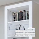 Ver imagem 5 de Estante de Livros 63CMX187CM Multiuso 5 Prateleiras Flex 100% MDF Branco