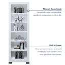 Ver imagem 7 de Estante de Livros 63CMX187CM Multiuso 5 Prateleiras Flex 100% MDF Branco