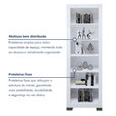 Ver imagem 4 de Estante para Livros Multiuso 5 Prateleiras Flex 100% MDP