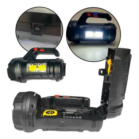 Lanterna de Mão Led com Kit Ferramentas e Carregamento Usb