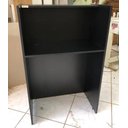 Ver imagem 1 de Balcão Preto Reto Atendimento / Recepção Caixa Vallet em Mdf Cor:preto