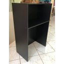 Ver imagem 3 de Balcão Preto Reto Atendimento / Recepção Caixa Vallet em Mdf Cor:preto
