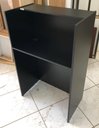 Ver imagem 2 de Balcão Preto Reto Atendimento / Recepção Caixa Vallet em Mdf Cor:preto