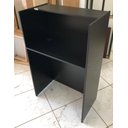 Ver imagem 2 de Balcão Preto Reto Atendimento / Recepção Caixa Vallet em Mdf Cor:preto