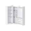 Ver imagem 2 de Guarda-Roupas Closet Modulado Roupeiro de Canto L sem Portas 6 Gavetas Versatille Yescasa