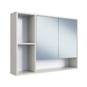 Ver imagem 2 de Armário de Banheiro Aéreo 80cm com Espelho e 2 Portas Bari Art In Móveis
