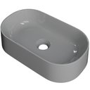 Ver imagem 1 de Cuba de Apoio Oval para Banheiro Lavabo Laila C01 O42w Cinza - Lyam