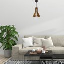 Ver imagem 2 de Luminária Teto tipo Pendente em MDF - Completa -:Marrom