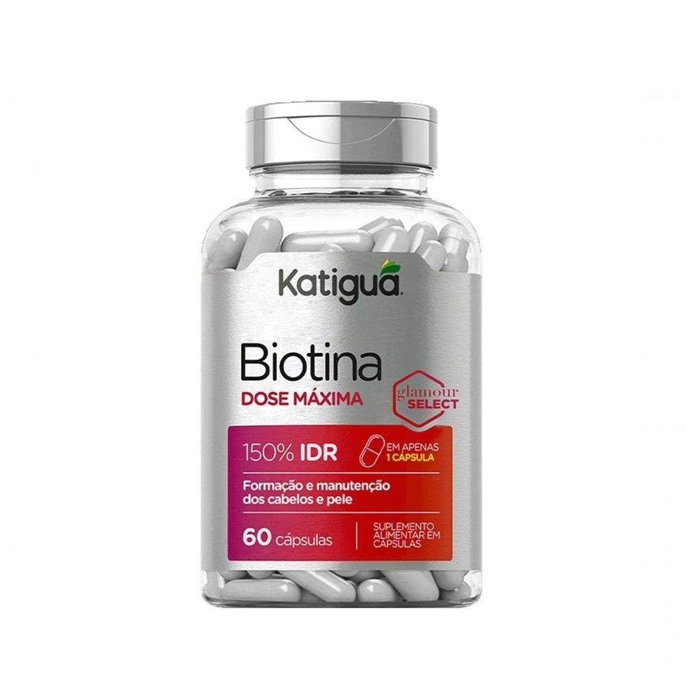 Biotina Katiguá Dose Máxima com 60 Cápsulas | MadeiraMadeira