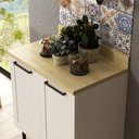 Ver imagem 2 de Tampo para Balcão 80 cm Grazi 100% MDF Carvalho Tropical - Tecno Mobili