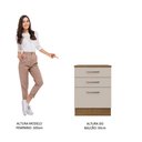 Ver imagem 5 de Balcão 60 Cm 3 Gavetas Rustic/crema Agata Madesa