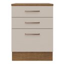 Ver imagem 6 de Balcão 60 Cm 3 Gavetas Rustic/crema Agata Madesa