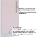 Ver imagem 4 de Guarda Roupa Sapateira Modulado 50cm 1 Porta Alpes Luciane Móveis