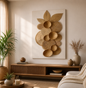 Ver imagem 1 de Quadro Decorativo Abstrata Grande Canvas Sala Quarto Rústico