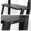 Ver imagem 5 de Suporte para Tv Pedestal com Prateleira Rodinhas Estante de Chao para Monitor Televisao Ajustavel