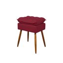 Ver imagem 6 de Kit Amamentação 2 Poltronas + 1 Puff Pés Palito - Balaqui Cor:marsala