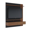 Ver imagem 2 de Painel para TV até 65 Polegadas com 2 Portas e Prateleiras Multimóveis Crcol-PTV033 Madeirado/