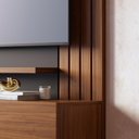 Ver imagem 3 de Painel para TV até 65 Polegadas com 2 Portas e Prateleiras Multimóveis Crcol-PTV033 Madeirado/
