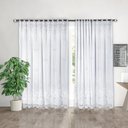 Ver imagem 2 de Cortina Branca Renda c/ Forro Sala Quarto 3,00 Larg X 1,80 Alt