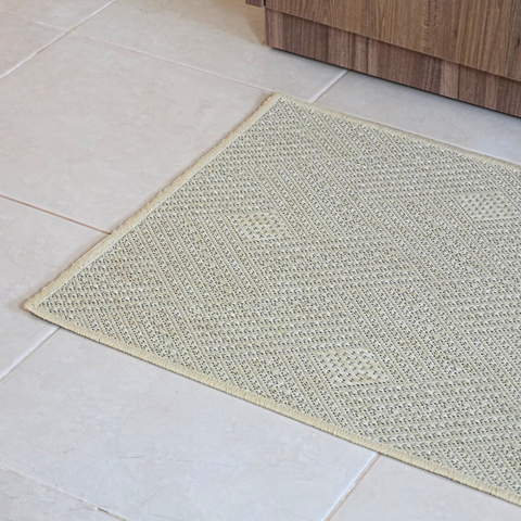 Tapete Passadeira Sisal Lancer 80x66cm Antiderrapante Palha Clean PS29