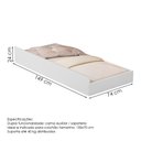 Ver imagem 4 de Mini Cama Livia com Cama Auxiliar Mdf 153x79 Cm Carruagem Decmade