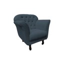 Ver imagem 5 de Kit 2 Poltronas Decorativa Dália Bouclé Cinza