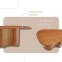 Ver imagem 3 de Mesa Suiça 180cm Tampo Orgânico Laminado Moderna Mobília