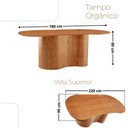 Ver imagem 2 de Mesa Suiça 180cm Tampo Orgânico Laminado Moderna Mobília