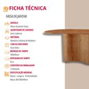 Ver imagem 4 de Mesa Suiça 180cm Tampo Orgânico Laminado Moderna Mobília