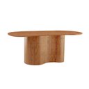 Ver imagem 1 de Mesa Suiça 180cm Tampo Orgânico Laminado Moderna Mobília