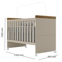 Ver imagem 5 de Jogo de Quarto Infantil Livia com Berço Mini Cama Cômoda e Roupeiro Canaã