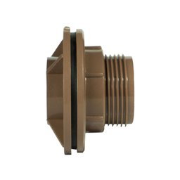 2x Adaptador Flange 50mm (1.1/2) Marrom Para Caixa D' Água - 4