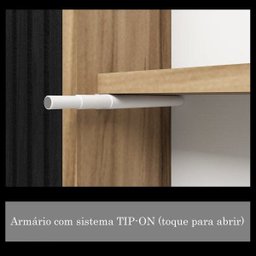Armário Aéreo para Banheiro 1 Porta com Espelho Gael  - 4