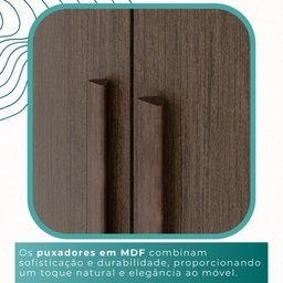Guarda Roupa Casal 100% Mdf 6 Portas 6 Gavetas Itália - Mais Móveis New Canion - 6