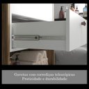 Ver imagem 4 de Gabinete para Banheiro sem Cuba 2 Gavetas Gael Marrom/Nogal/Branco