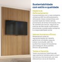 Ver imagem 7 de Painel Ripado para TV 65 Polegadas Planejado 160x250cm Aruá CabeCasa MadeiraOriginals Marrom/Jatobá