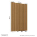 Ver imagem 3 de Painel Ripado para TV 65 Polegadas Planejado 160x250cm Aruá CabeCasa MadeiraOriginals Marrom/Jatobá