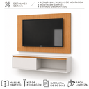 Ver imagem 3 de Painel com Rack para TV até 55 " Berlin Suspenso 136cm