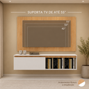 Ver imagem 7 de Painel com Rack para TV até 55 " Berlin Suspenso 136cm