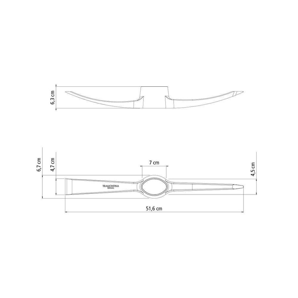 Picareta Estreita Tramontina em Aço Tamanho 5 sem Cabo - 4
