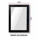 Ver imagem 2 de Espelho Retangular Decorativo 50x70cm Paulicéia Madeiras:Tabaco