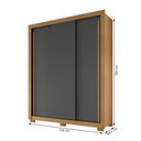 Ver imagem 2 de Kit Guarda Roupa Casal Dallas 3 Portas 2 Gavetas e Cômoda Aspen 1 Porta 4 Gavetas I01 - Clique Chiqu