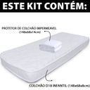 Ver imagem 2 de Colchão BF Mini Cama Montessoriana + Protetor Capa 68x148x8CM Branco 