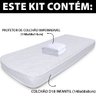 Colchão BF Mini Cama Montessoriana + Protetor Capa 68x148x8CM Branco  - 2