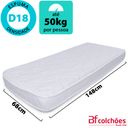 Ver imagem 3 de Colchão BF Mini Cama Montessoriana + Protetor Capa 68x148x8CM Branco 