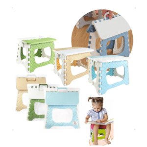 Banquinho Banqueta Dobrável Infantil com Alça Resistente
