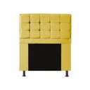 Ver imagem 2 de Kit Cabeceira + Calçadeira Baú Copenhague Solteiro 90cm Suede - Renascer Decor:Amarelo