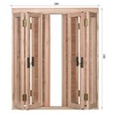 Ver imagem 4 de Janela de Madeira Veneziana 100x200cm Pantográfica Ewk 366 Rondosul