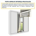 Ver mais imagens de Guarda-Roupa Casal com Espelho 3 Portas de Correr e 4 Gavetas 240cm Multimóveis CR35486 Neve